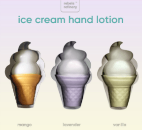 REBELS REFINERY Ice Cream Hand Lotion Gift Set - Home & Well