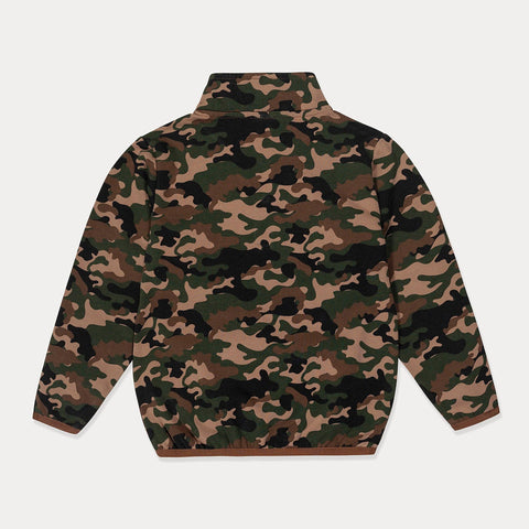 Mini Wardrobes - Toddler Fleece Jacket, Boys, Kids Fleece Lightweight Camo Jacket