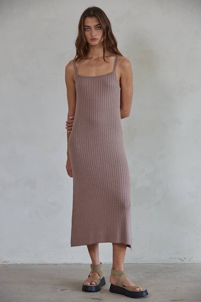 By Together - L4645 | Knit Sweater Cami Maxi Dress - Home & Well 