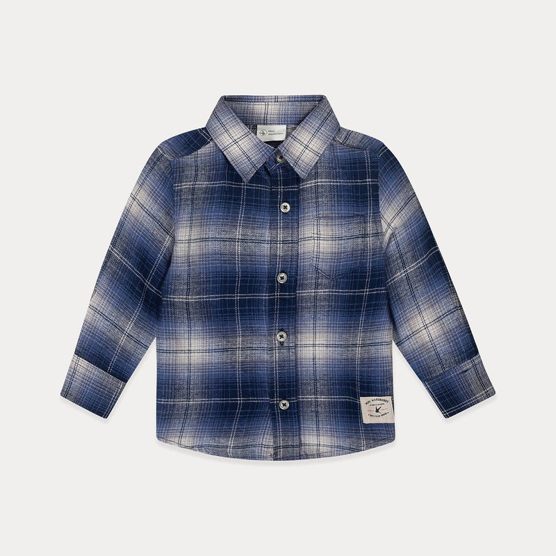 Mini Wardrobes - Baby Plaid Shirt Baby Boy Dress Shirt, Baby Button Down Shirt