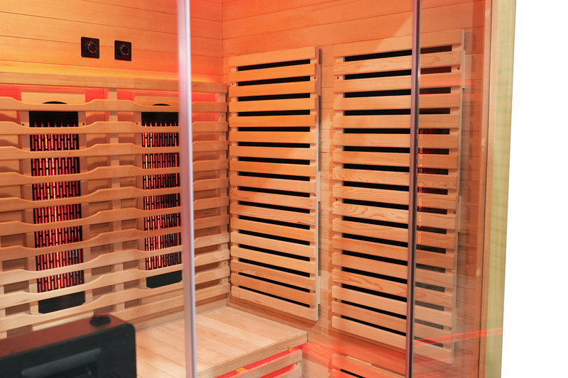 Blisspod I Venetian RED I All-In-One - Full Spectrum + Red Light Therapy I Indoor Premium Sauna I 3 Person