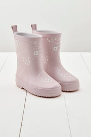 Grass & Air - Little Kids Baby Pink Colour - Revealing Wellies - Home & Well