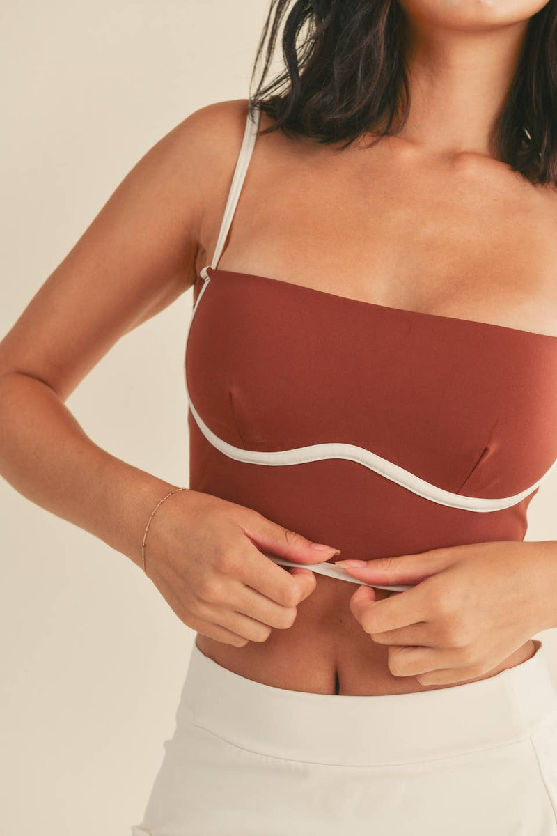 KIMBERLY C - Cinnamon Sculpting Bra Tank - Home & Well 