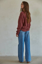 By Together - W1546 | Knit Sweater Button Down Cardigan - Home & Well