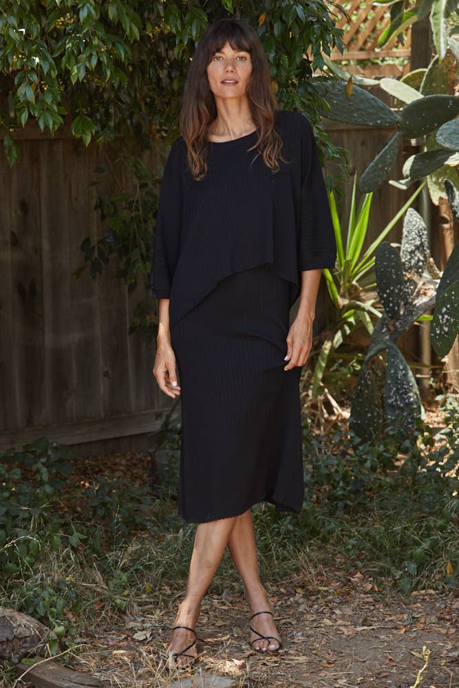 By Together - L4645 | Knit Sweater Cami Maxi Dress - Home & Well 
