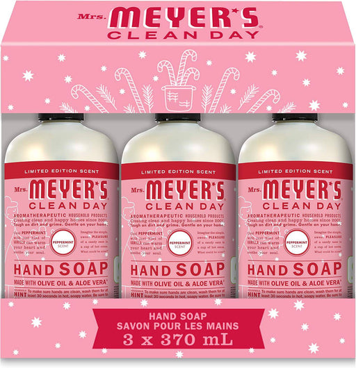 Mrs. Meyer's Clean Day Liquid Hand Soap, Peppermint Gift Set - Home & Well