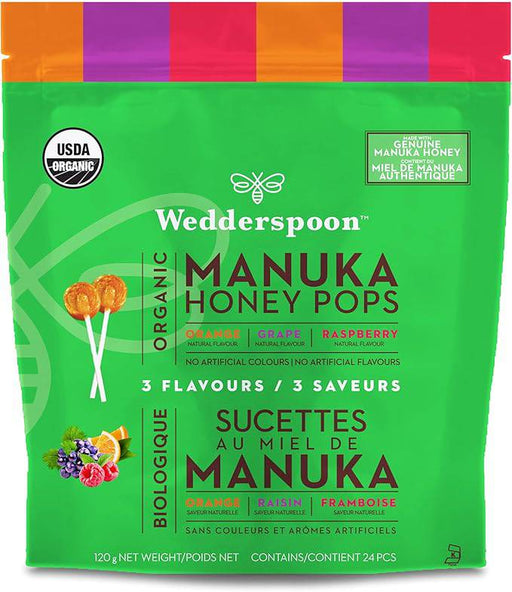 WEDDERSPOON Organic Manuka Honey Pops Variety Pack - Home & Well 