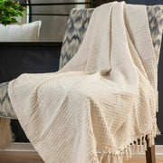 Fabstyles - Fabstyles Honeycomb High Quality Cotton Throw - Home & Well 