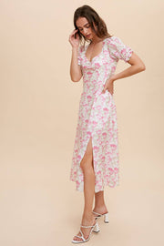 In Loom - SWEETHEART NECKLINE MIDI DRESS - Home & Well