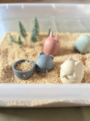 Brooklyn Neutral - Animal Bath Toy Set - Home & Well