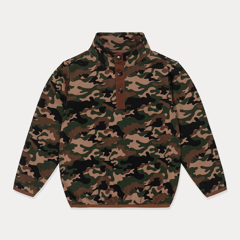 Mini Wardrobes - Toddler Fleece Jacket, Boys, Kids Fleece Lightweight Camo Jacket