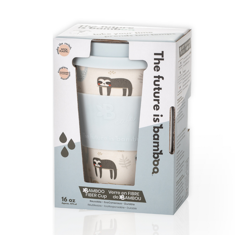 Eco-Friendly Reusable Bamboo Fiber Cup - Sustainable Travel Mug-  Take Your Time - INNER 6