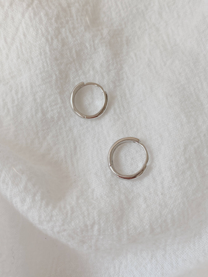 Olive Branch Jewlery & Co. Simple Huggie Hoops (Rose Gold) - Home & Well 