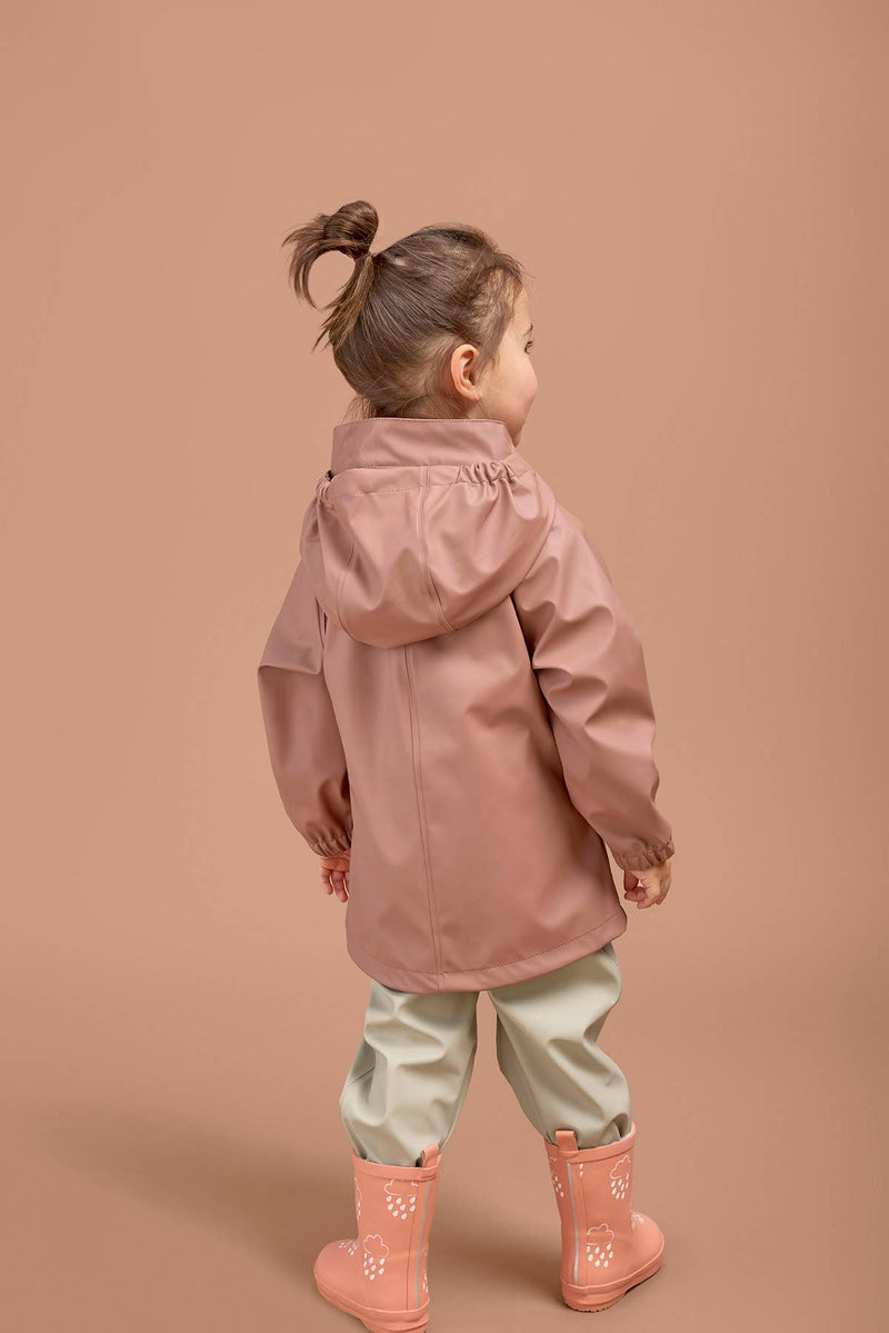 Grass & Air - Rose Kids Waterproof Rain Jacket