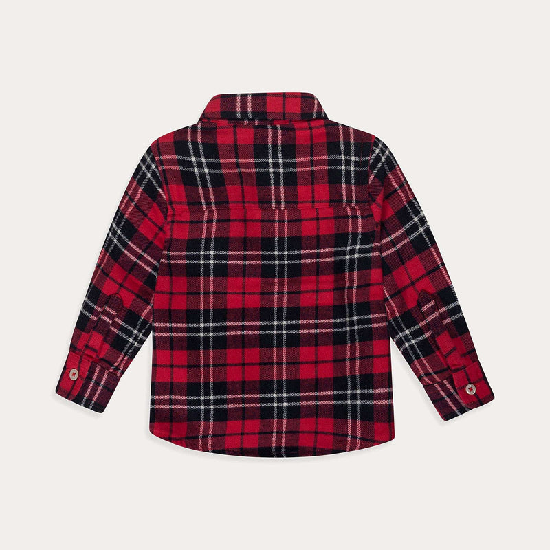 Mini Wardrobes - Baby Plaid Shirt Baby Boy Dress Shirt, Baby Button Down Shirt
