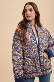 In Loom - QUILTED PUFFER FLORAL JACKET - Home & Well