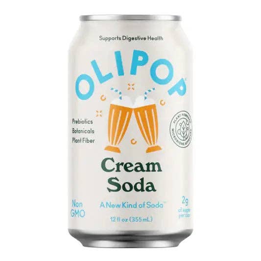 Olipop cream soda 355ml, Case of 12 - Home & Well 