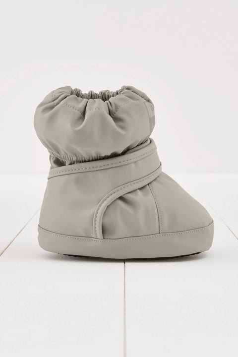 Grass & Air - Geothermal Grey PU Showerproof Baby Bootie