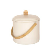 Port Style Enterprises Canada - Pebbly Compost Bin W/ Charcoal Filter Cream 7Q - Home & Well 