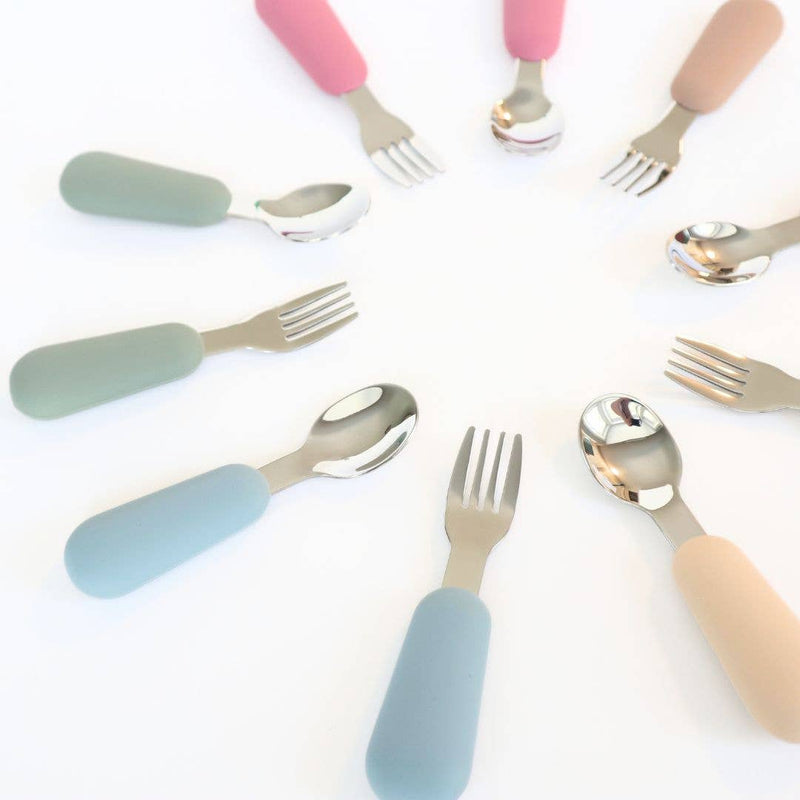 Baby Bliss - Stainless Steel & Silicone Silverware - Home & Well 
