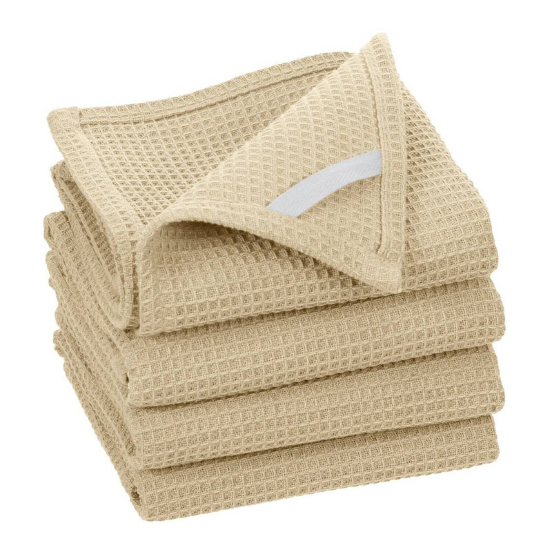 Fabstyles - Fabstyles Broadway Waffle Cotton Kitchen Towels Set of 4 - Home & Well 