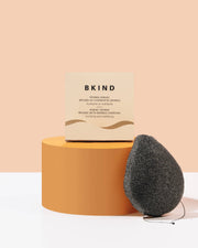 BKIND - Konjac Facial Sponge - Bamboo Charcoal - Home & Well 