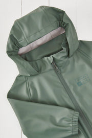 Grass & Air - Khaki Kids Waterproof Rain Jacket - Home & Well