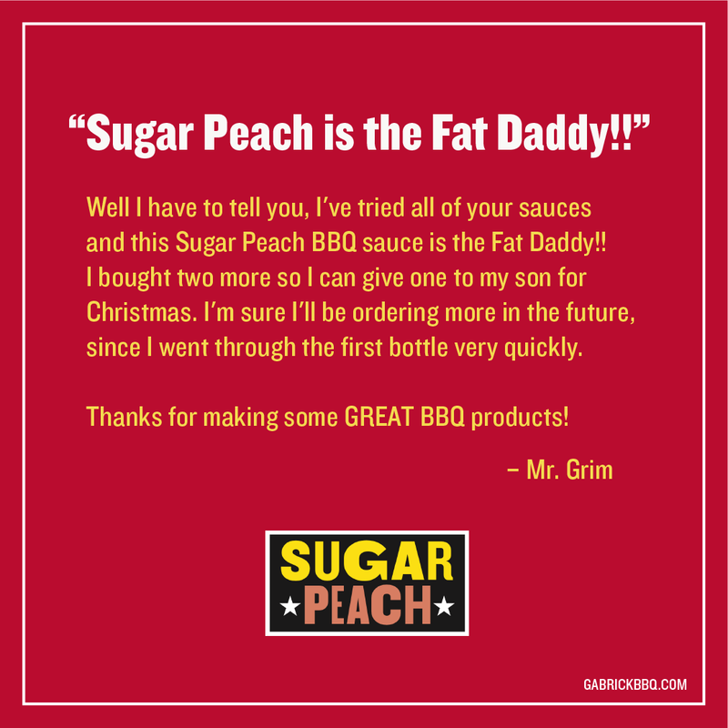 Gabrick BBQ Sauce Co. Sugar Peach BBQ Sauce