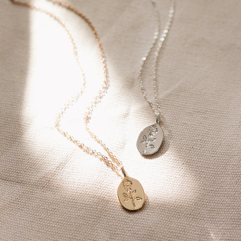 Rose Medallion Necklace