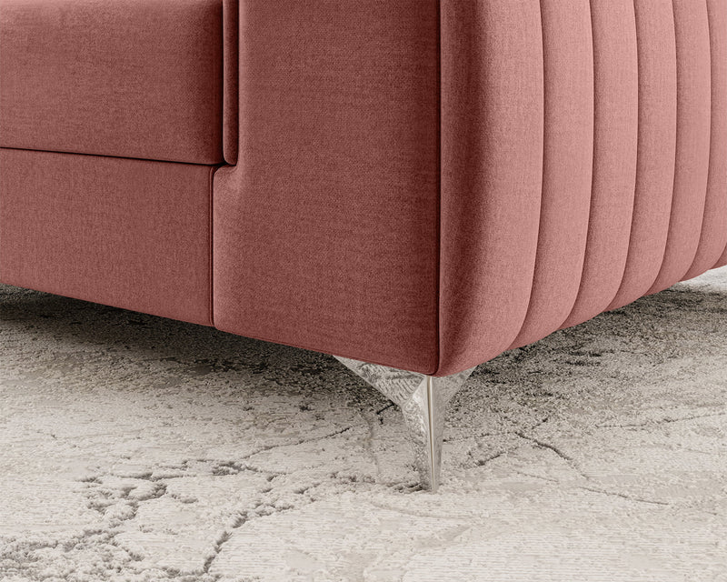 Laurence Modern Accent Chair - Plum