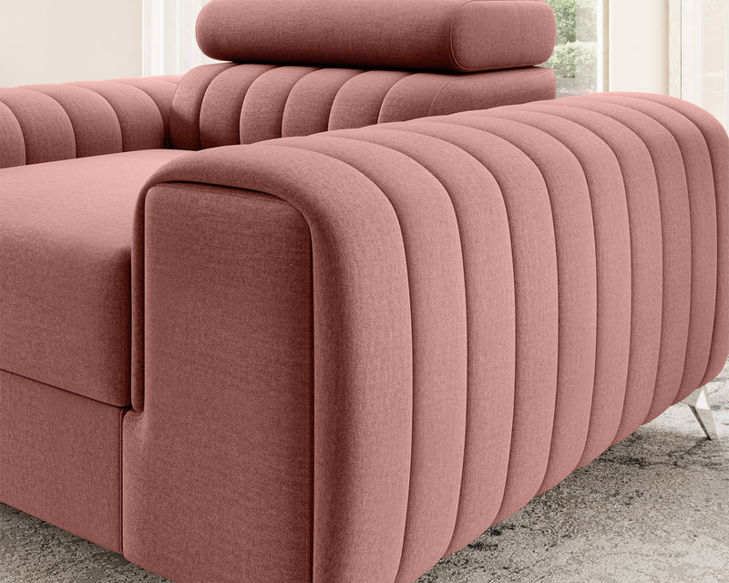 Laurence Modern Accent Chair - Plum