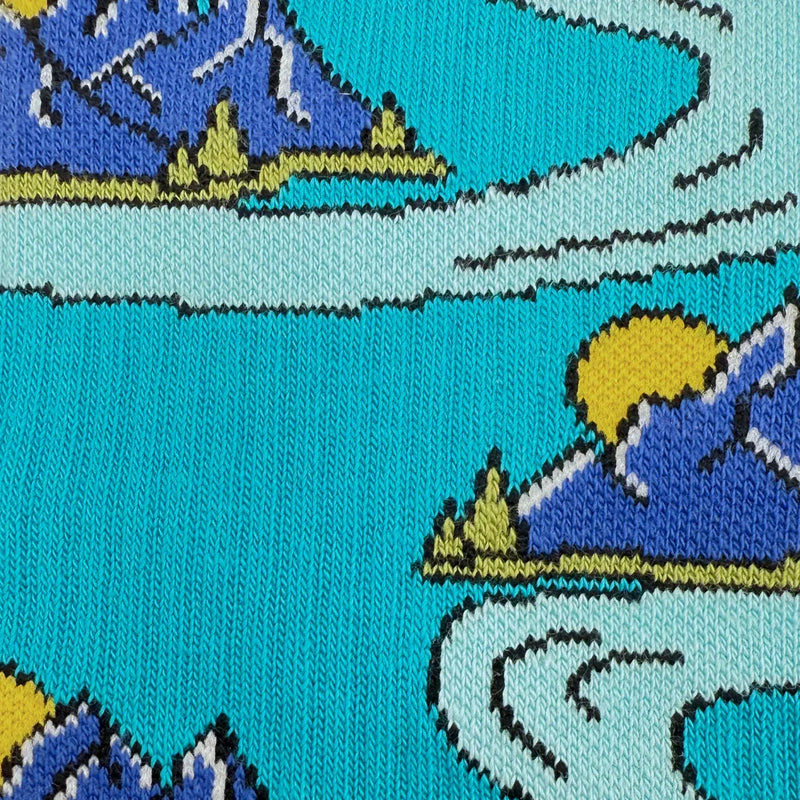 Friday Sock Co Men's Mountains & Trees Comic Athletic Socks