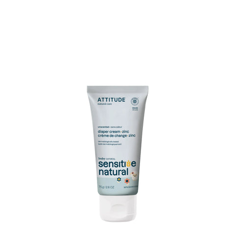 ATTITUDE Unscented Diaper Cream - Zinc - Home & Well 