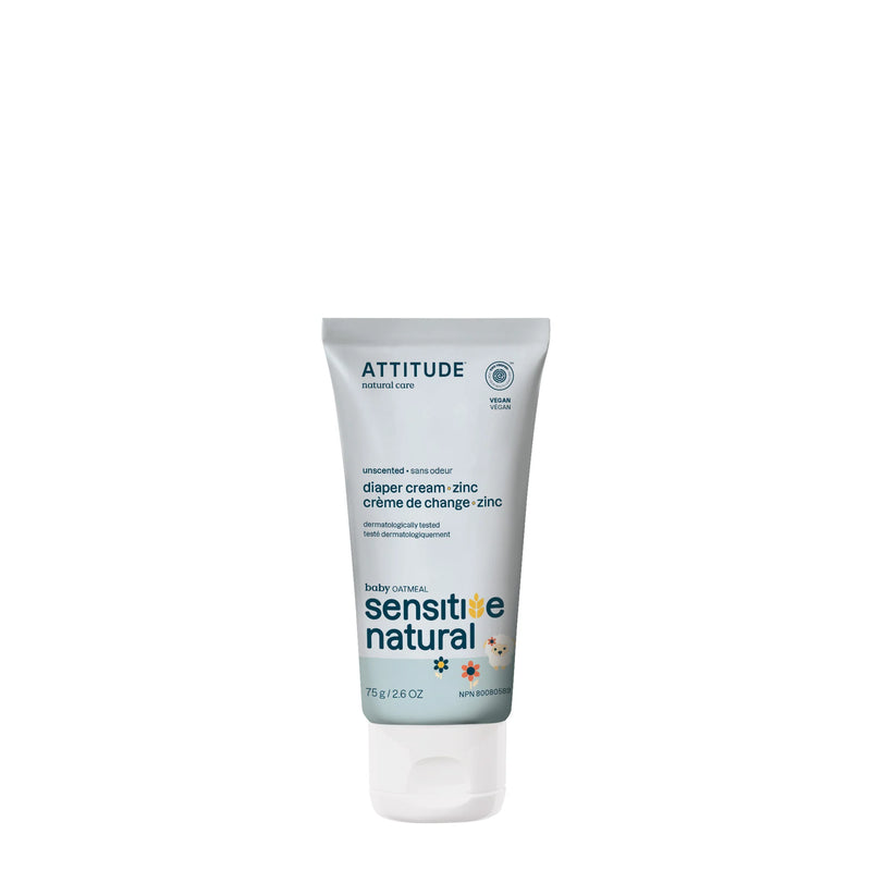 ATTITUDE Unscented Diaper Cream - Zinc - Home & Well 