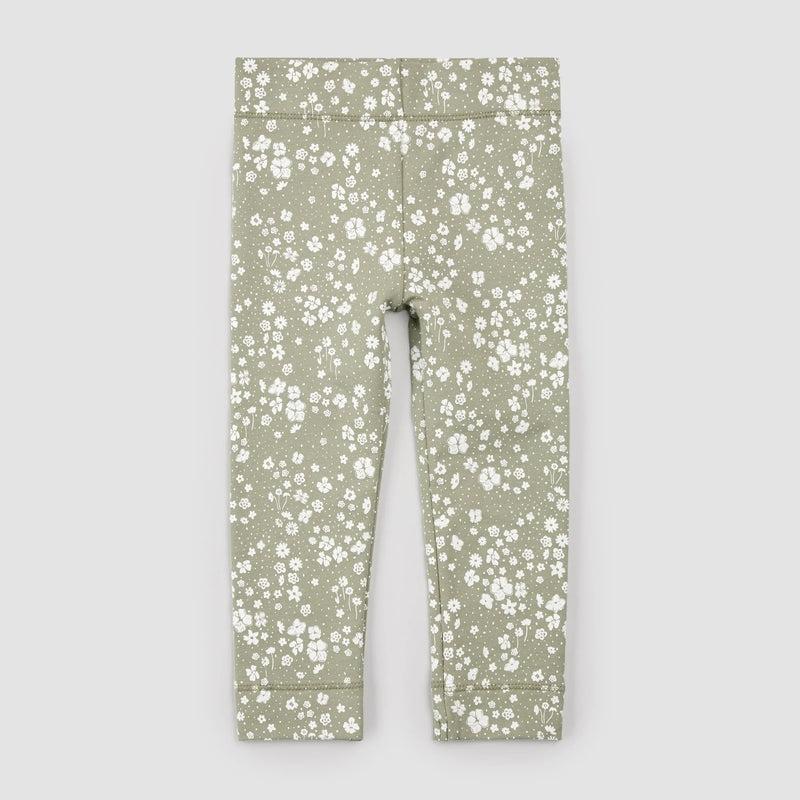 Floral Print on Sage Leggings