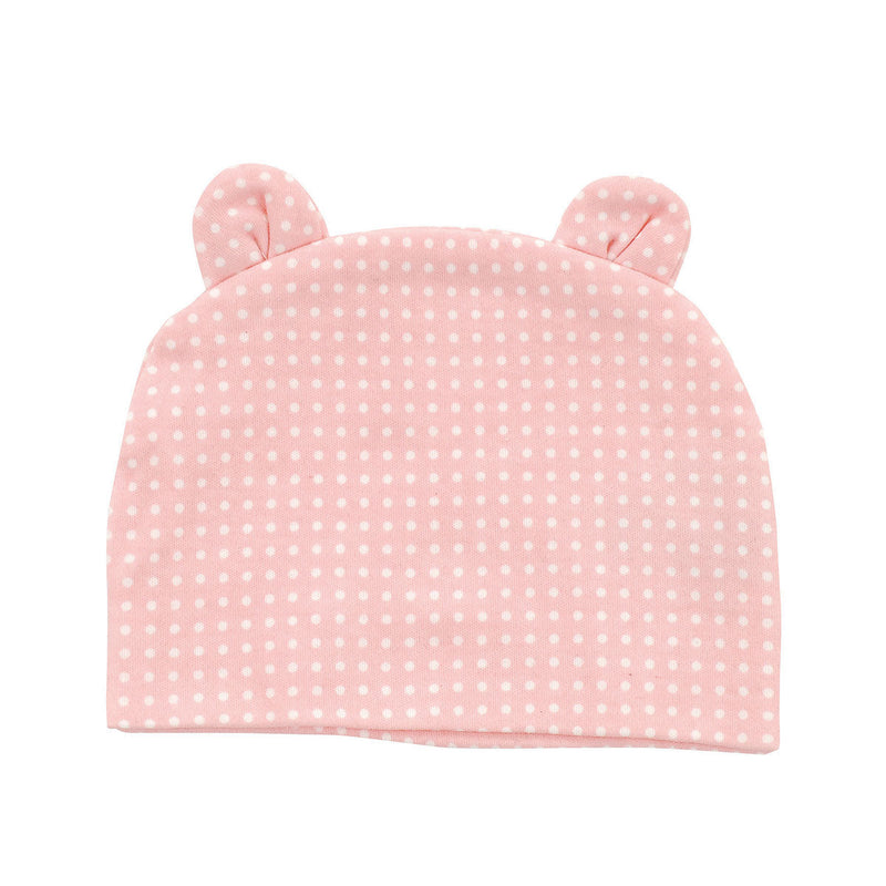 Organic Cotton Beanie (Color: Blush dot)