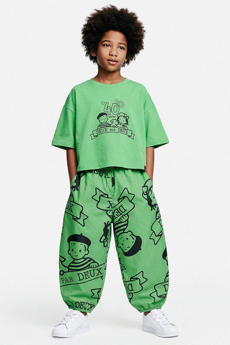 40Th Anniversary Printed Poplin Pant Green