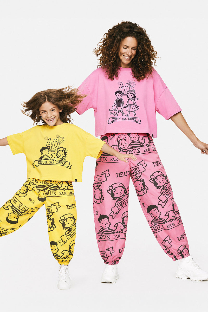 40th Anniversary Adult Printed Poplin Pant Soft Pink