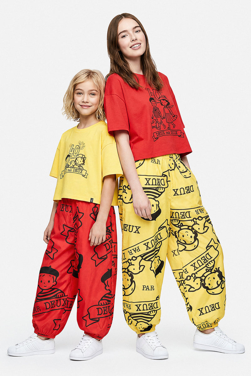 40Th Anniversary Printed Poplin Pant Poppy Red