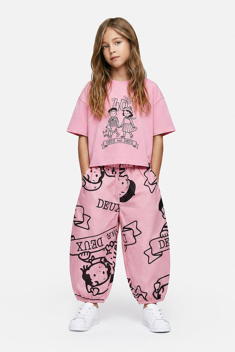 40Th Anniversary Printed Poplin Pant Soft Pink