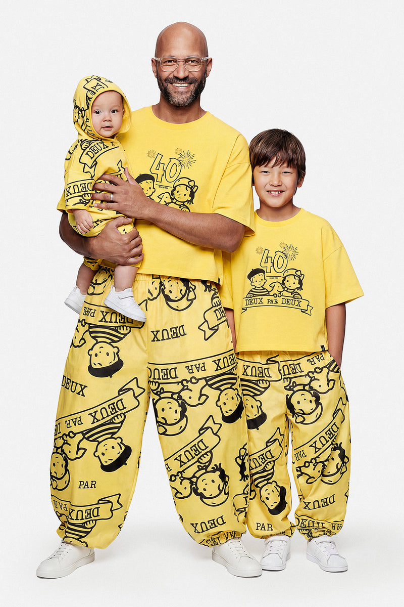 40Th Anniversary Printed Poplin Pant Honey Yellow