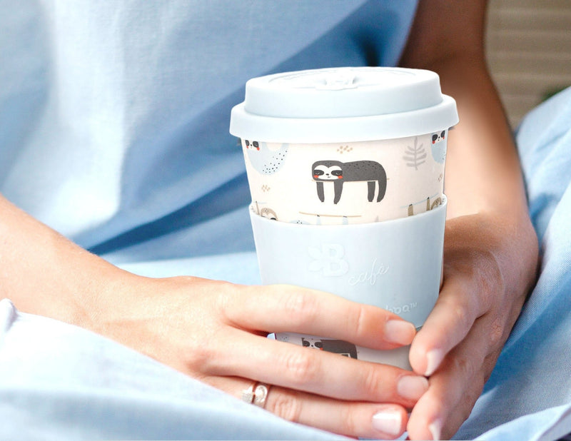 Eco-Friendly Reusable Bamboo Fiber Cup - Sustainable Travel Mug-  Take Your Time - INNER 6