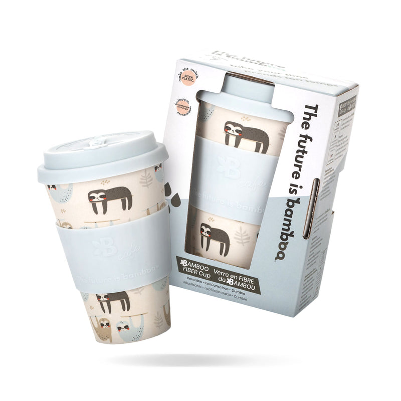 Eco-Friendly Reusable Bamboo Fiber Cup - Sustainable Travel Mug-  Take Your Time - INNER 6