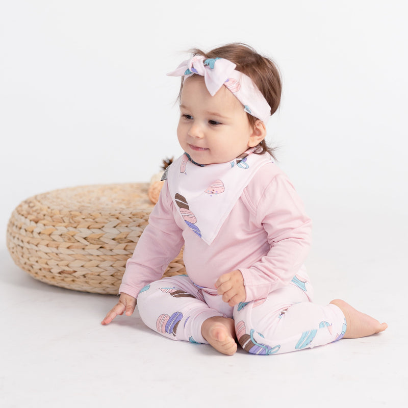 Bamboo Grow with Me Harem Pants (Macaron Party Print)