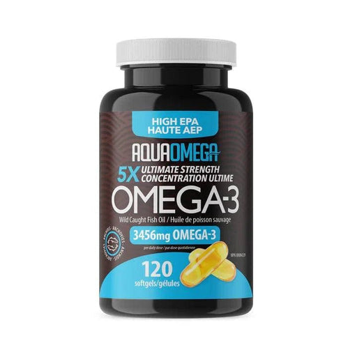 AQUAOMEGA 5X Ultimate Strength EPA Softgels - Home & Well