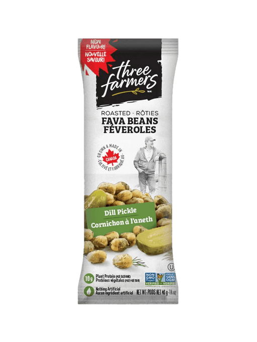 THREE FARMERS Fava Beans - Dill Pickle Snack Pk - Home & Well