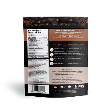 ORGANIC TRADITIONS Focus Fuel Mushroom Coffee