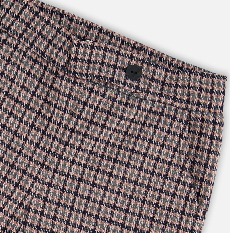 Jacquard Knit Flare Pant | Houndstooth | Deux Par Deux