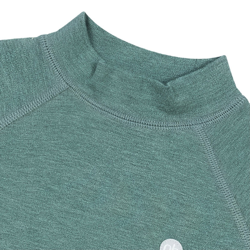 Tanboocel Basics Winter Mock Neck Long Sleeve Shirt | Misty Moss | Nest Designs