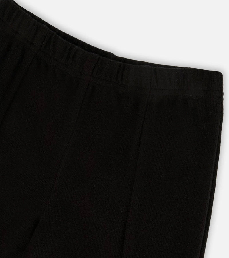 Ribbed Leggings With Slit Black | Black | Deux Par Deux